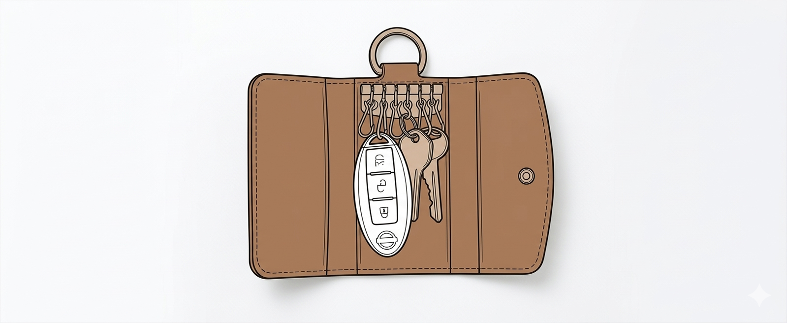 鍵はキーケースに入れて保管する