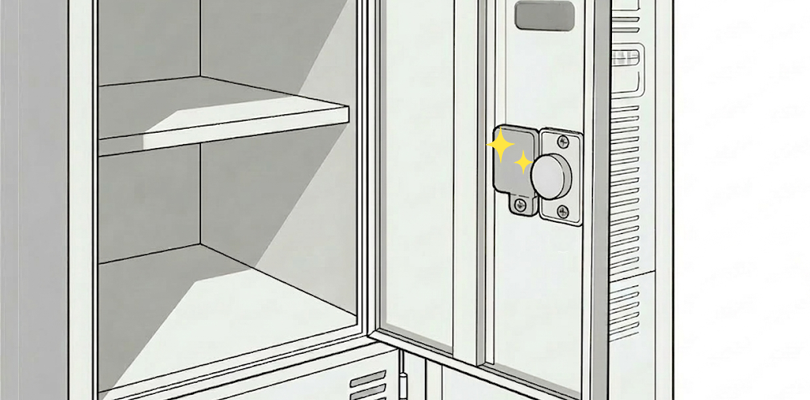 新しい鍵を取り付ける