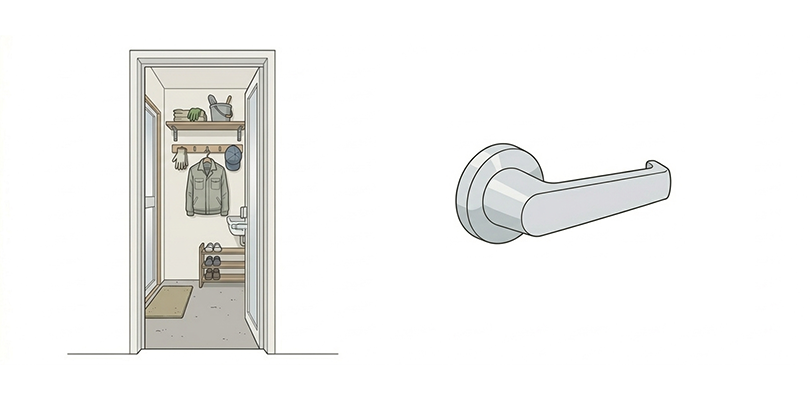 勝手口のレバーハンドルの修理費用