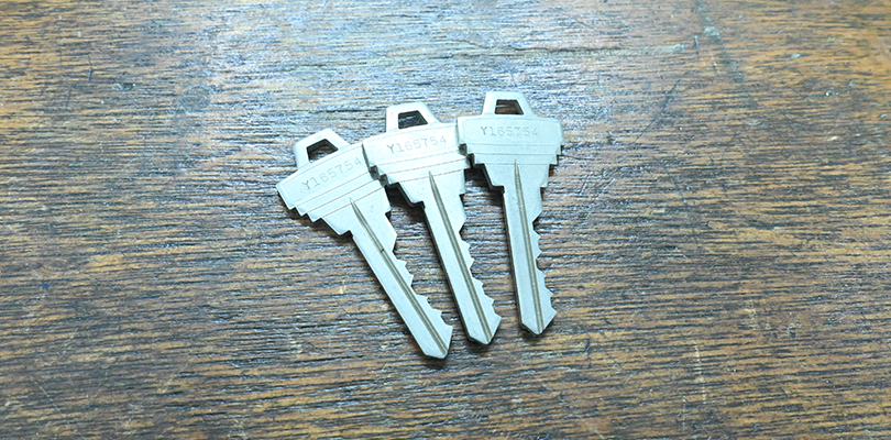 スペアキーがないかを確認