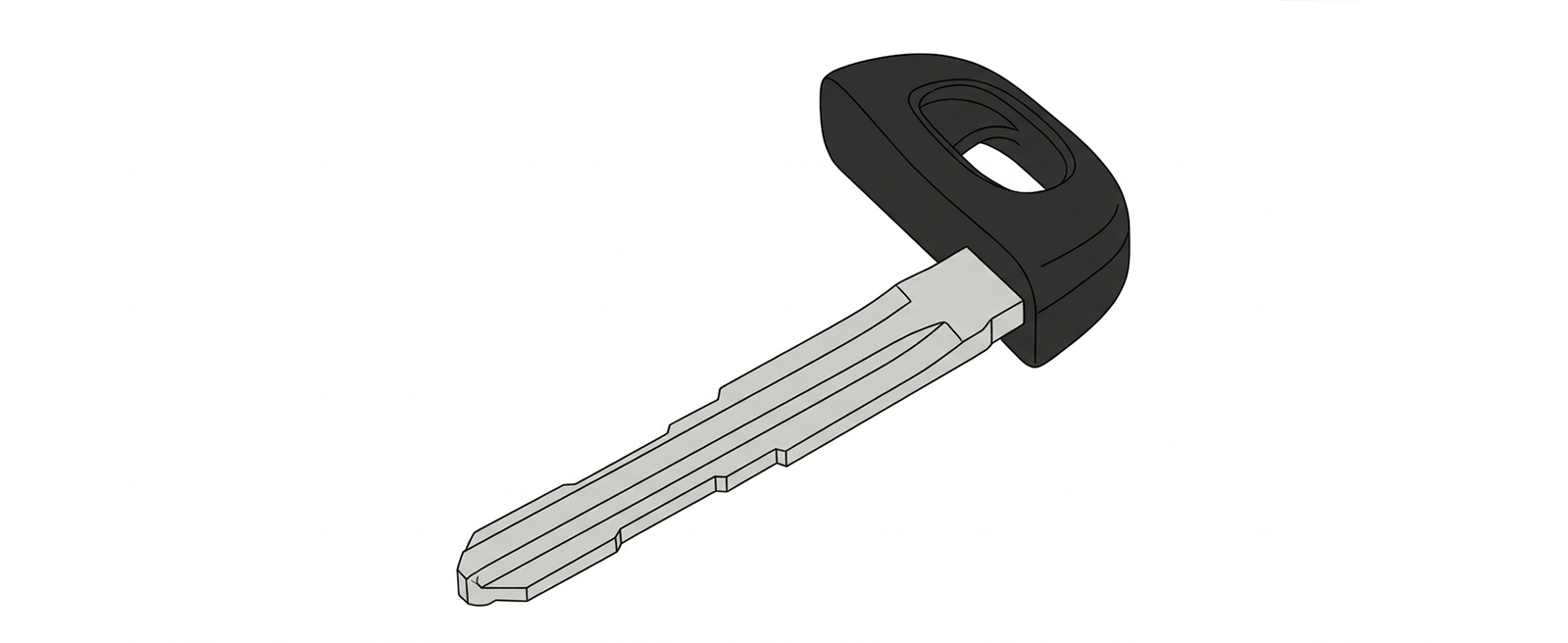 メカニカルキーでトランクを開ける