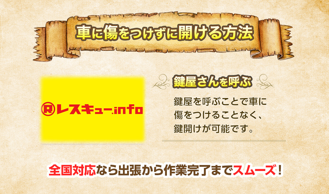 鍵屋さんを呼ぶ