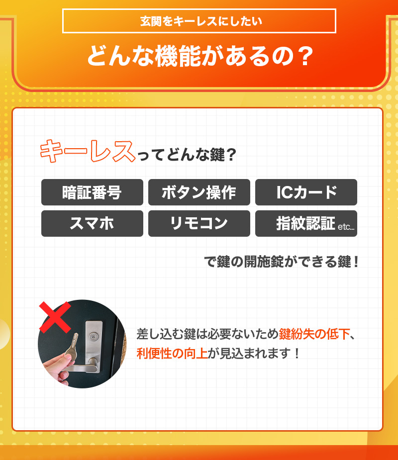 キーレスとは