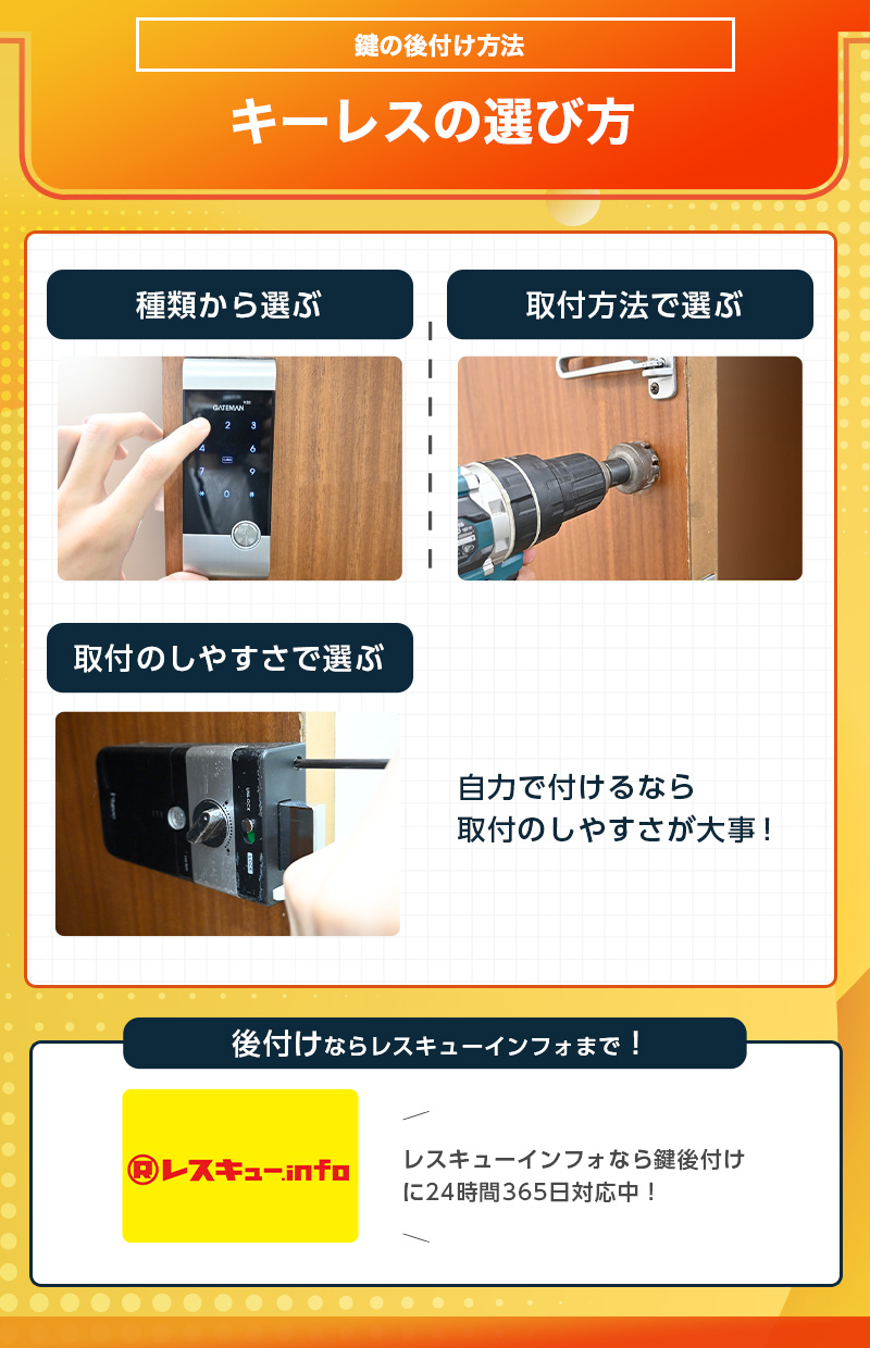 キーレスの選び方と後付け方法