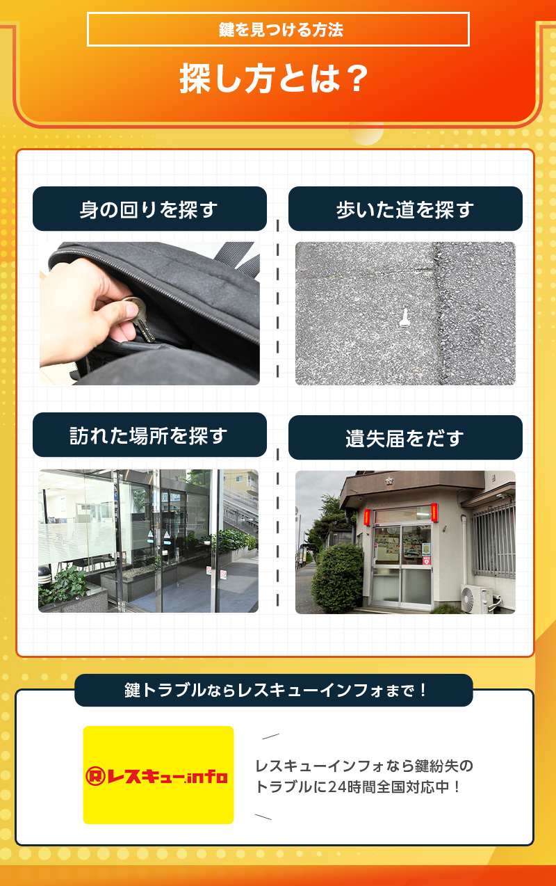 鍵をなくした時にまずやるべき事